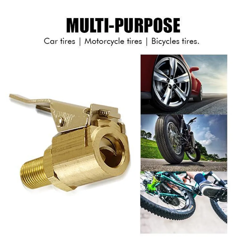 2pc Inflator Pumb Pure Coppe Nozzle Quick Adapter Car Inflator Accessories MULTI-PURPOSE HIGH STRENGTH HIGH-SPEED OPERATION