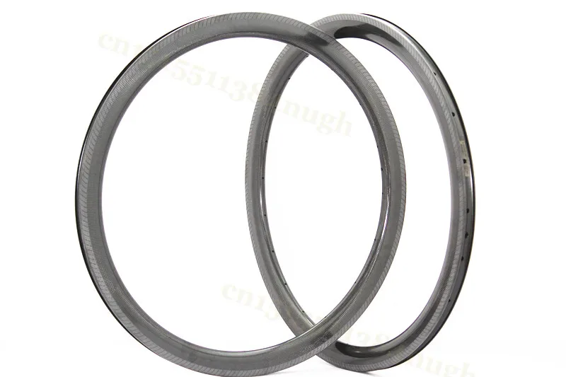 Light weight 700C Road Bicycle Carbon Rim Clincher Compatible Tubeless Profile 50mm 45mm 38mm