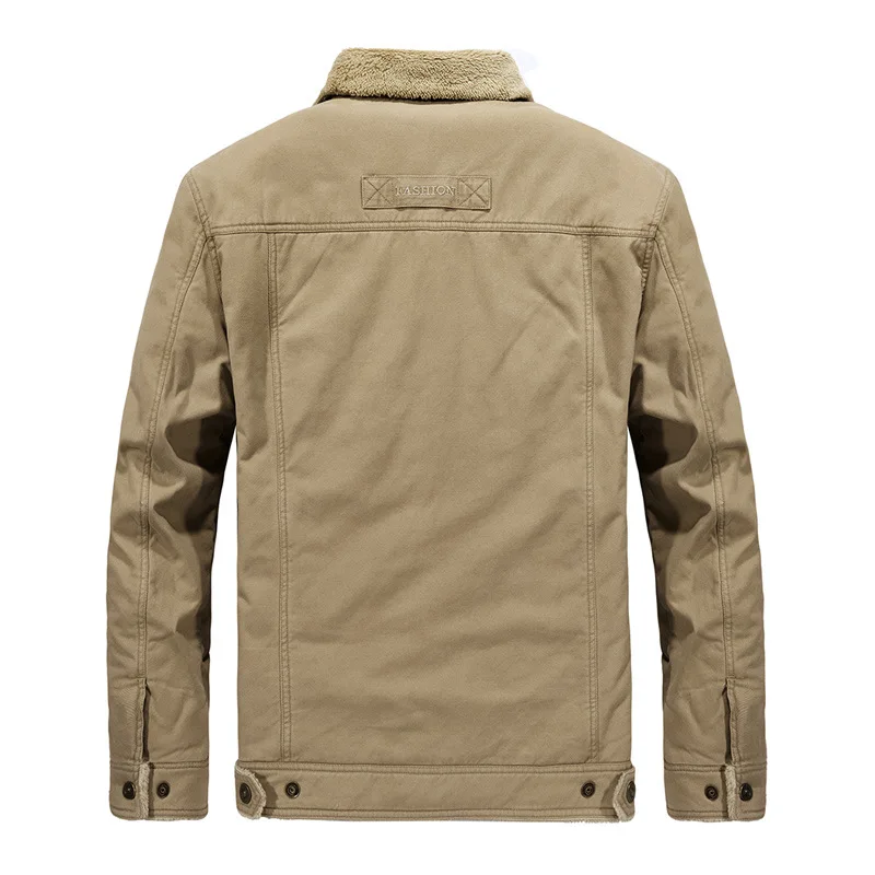 Зимняя новая стильная Вельветовая джинсовая куртка, Мужское пальто с хлопковой подкладкой, Мужская одежда, Свободное пальто с берберской флисовой подкладкой