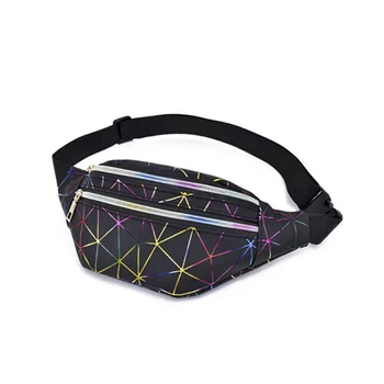 

Unisex Adjustable Straps Belt Patchwork Zipper Closure PU Leather Purse Waterproof Pouch Shopping Chest Bag Waist Packs Daily