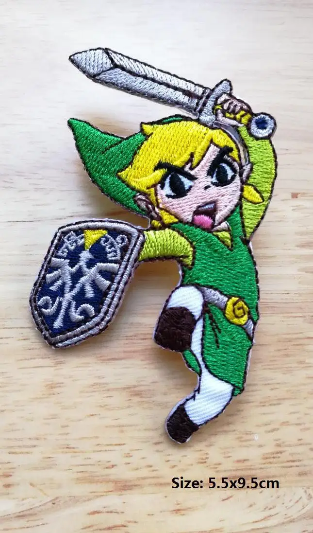 Legend Of Zelda IRON на нашивки значки вокруг игры вышивка мода с подогревом Горячие патч значок японский и корейский стиль - Цвет: Медь