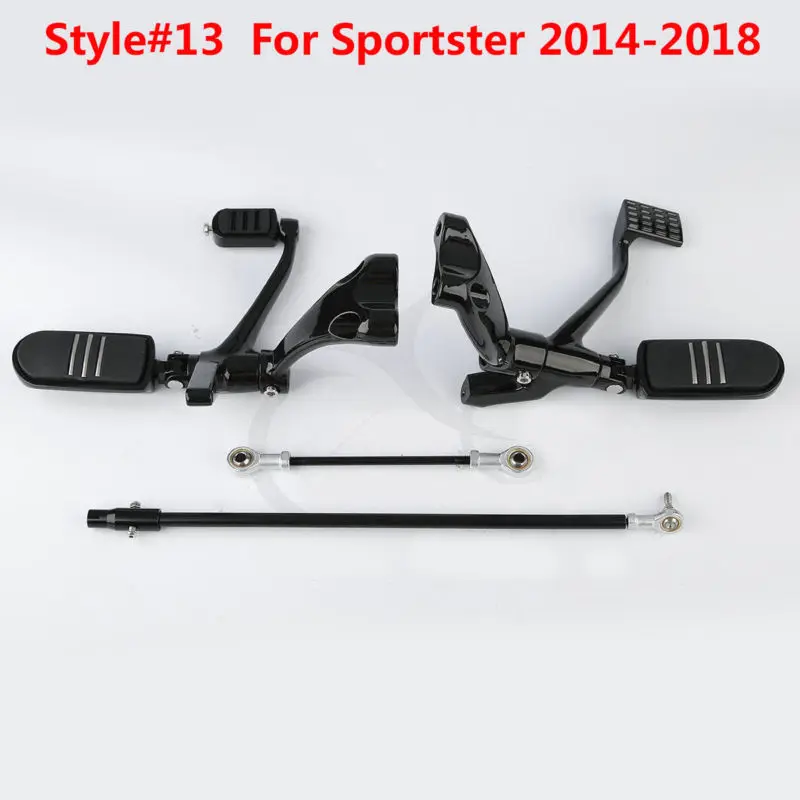 Мотоцикл вперед управления колышки тяги для Harley Sportster XL 883 1200 91-03 04-13 14-19 - Цвет: style 13