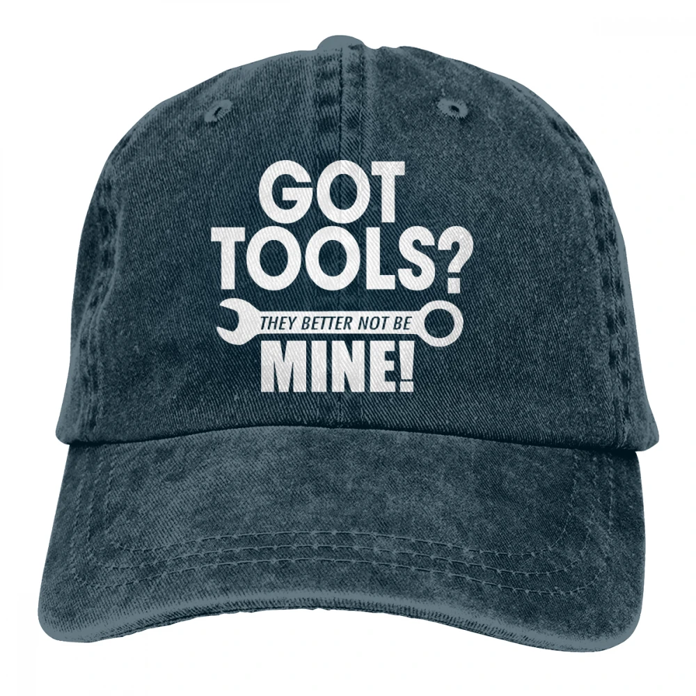 Got Tools Casquette черные унисекс Мужские Женские джинсовые бейсболка с ремешком кепки регулируемые Гольф папа шляпа