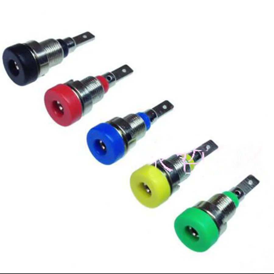 

1pcs Multimeter instrument 2mm banana plugs Pure copper insulation banana Jack socket terminal Banana female connector