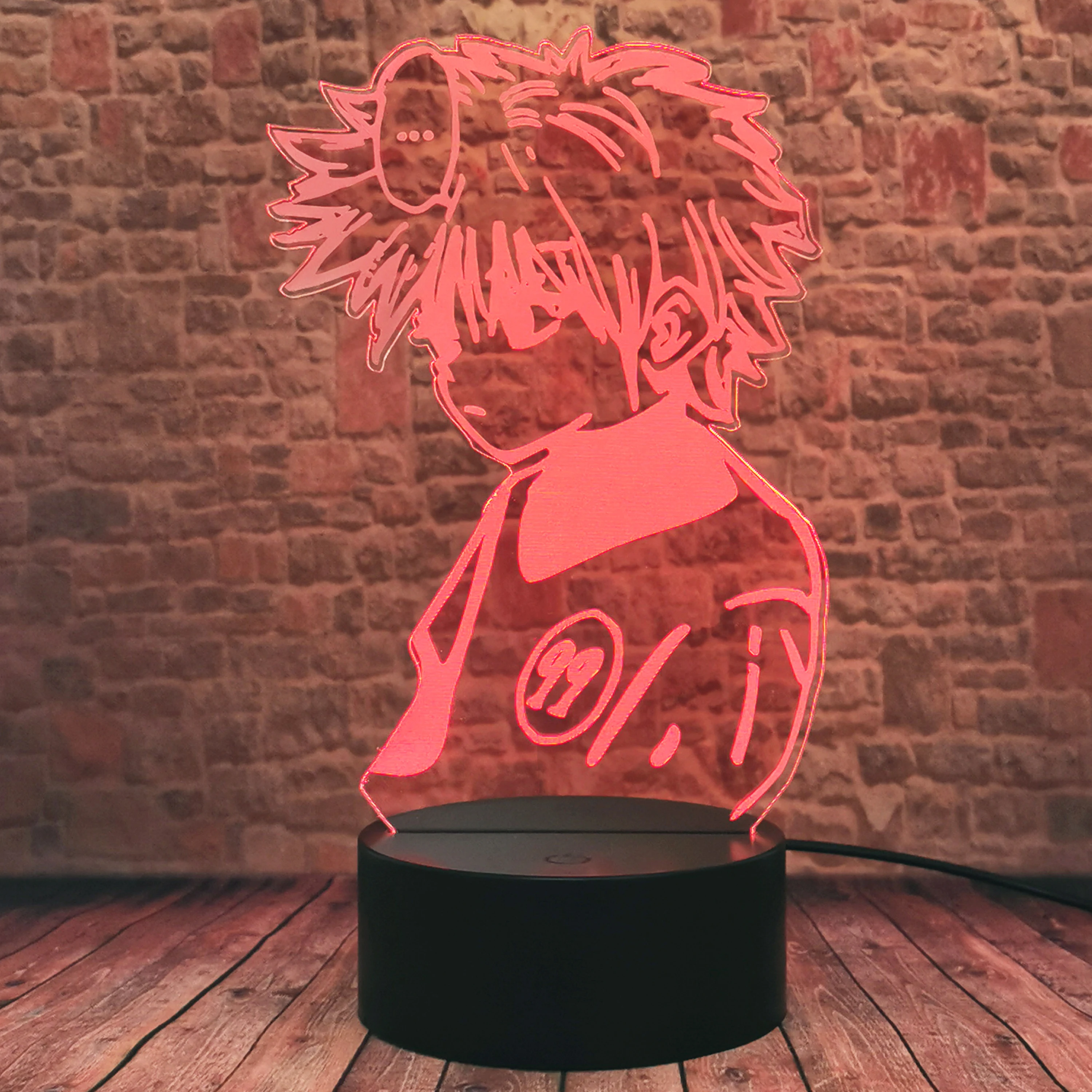Экшн фигурка Killua Zoldyck умная 3D иллюзия USB сенсорный ночник для мальчиков
