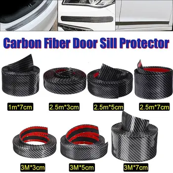 

1m/2.5m/3m Car Door Sill Strip Anti-scratch Protector Door Edge Rear Trunk Bumper Guard Cover Styling Moulding Trim Protection