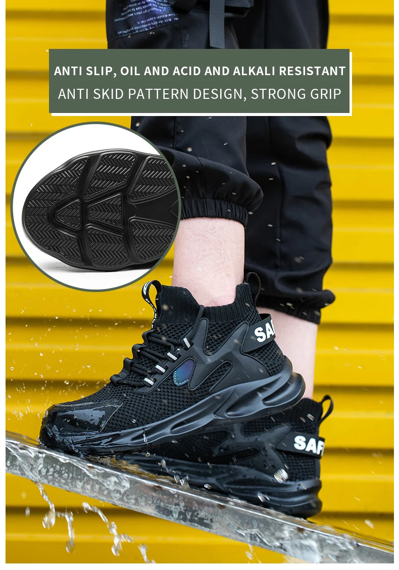 Anti-Puncture Work Safety Boots New Socks Work Boots for Men 