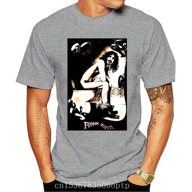 Frank Zappa On The Toilet Funny Print T 