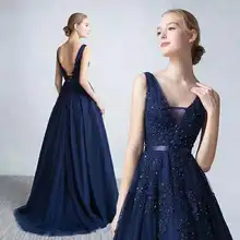 Сексуальное винтажное кружевное платье без рукавов с v-образным вырезом и аппликацией из бисера, серое, синее, розовое, красное платье подружки невесты, женские вечерние платья