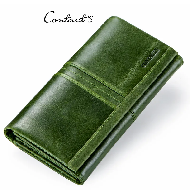 Long Genuine Leather Wallet Women Wallet Credit Card Holder Female Purse Women Clutch Bag Female Clutch Wallets High Quality