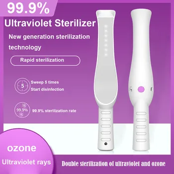 

Portable UV Lamp Sanitizer Hand Wand UV Sterilizer Ultraviolet Germicidal Lamp Disinfection Lamp Home Travel Handheld Lamp#GH