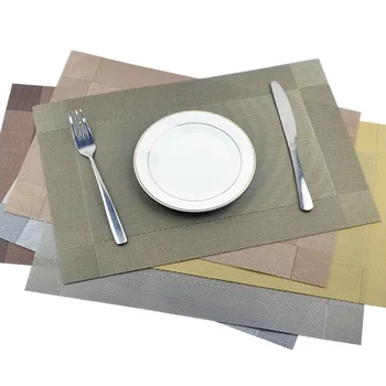 

Tableware Mats Pads Kitchen Table Mats PVC Table Napkin Decorative Placemats for Dining Table 30x45cm