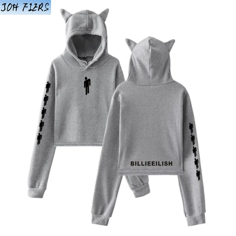 Harajuku Толстовка Billie Eilish, женские толстовки, белая одежда, пуловер, толстовки для девочек-подростков, осенняя теплая уличная одежда