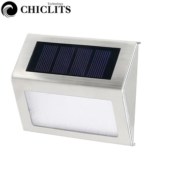 

CHICLITS 3Led Solar Wall Light Night Lamp Waterproof Light Control Sensor Light For Emergency Lighting Outdoor Garden Stairs