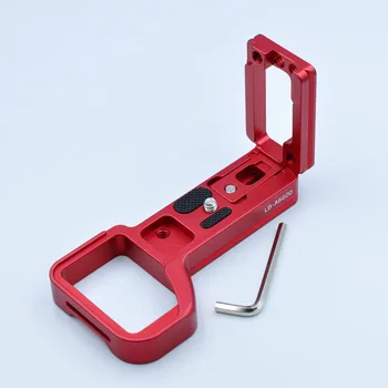 

Quick Release Plate L Bracket Hand Grip Extension Scalable Red for Sony A6600