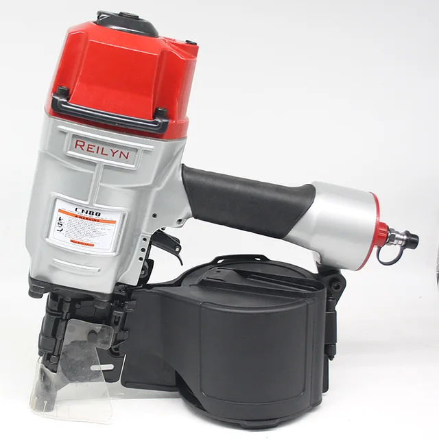 Reilyn Pallet Coil Nailer CN55 CN70 CN80 Pneumatic Air Nailer for wood working furniture roof sheating tool Air nailer tools CN80