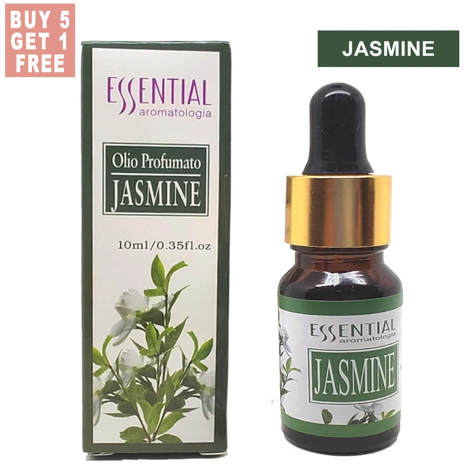 Jasmine Купить 5 бесплатно 1 водорастворимое эфирное масло чистый натуральный для Арома диффузор увлажнитель воздуха ароматерапия диффузор эфирного масла - Цвет: Jasmine