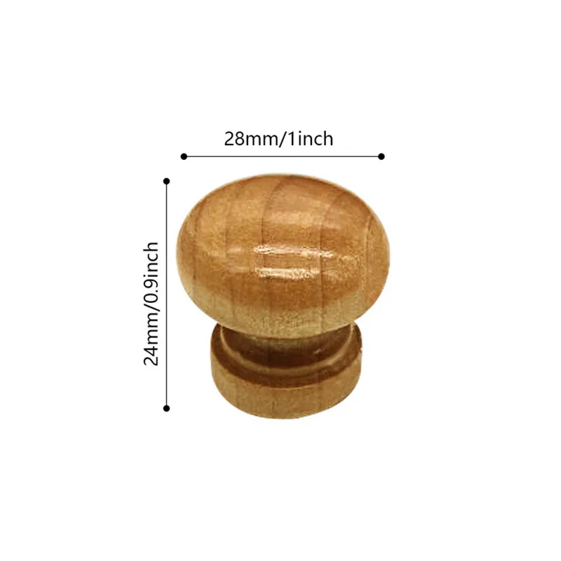 Ручками натуральный деревянный шкаф с выдвижными ящиками шкаф-купе ручки двери Кухня Ручка мебельная фурнитура гриб шар 10 шт./упак