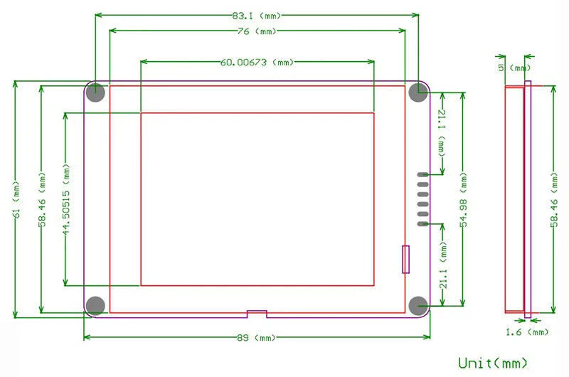 2," 320*240 серийный igc IIC v lcd s HMI умный TFT lcd модуль Дисплей резистивный емкостный сенсорный экран для Arduino