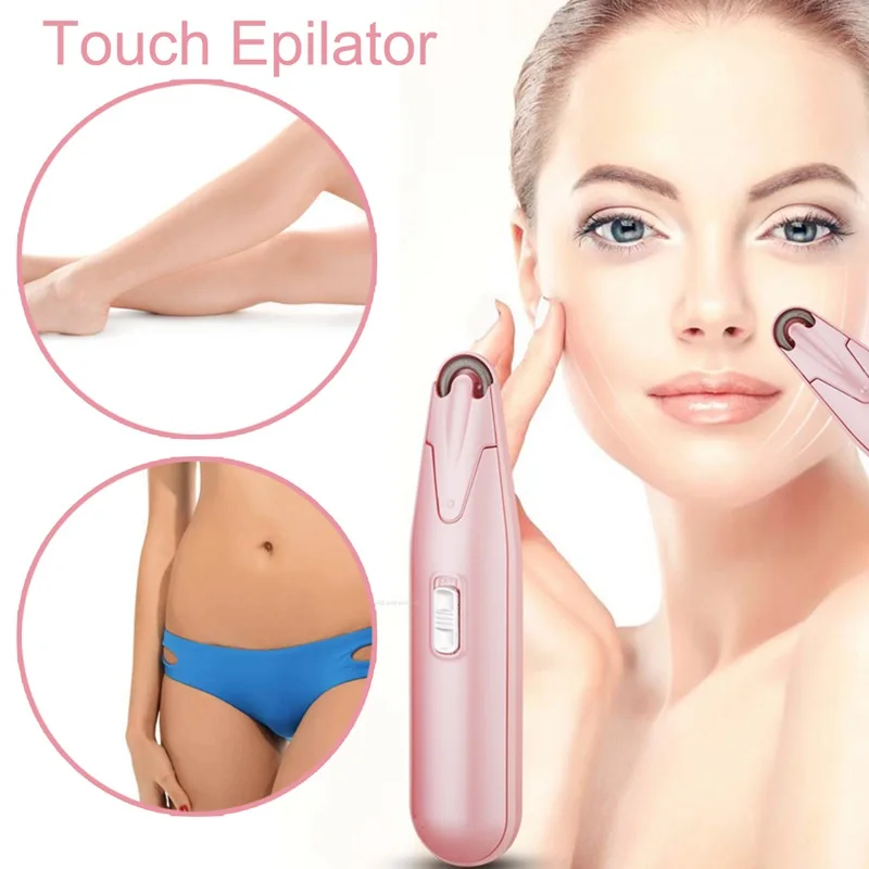 Electric Body Hair Removal Epilator Permanent Shaving for Women Men Painless Shaver-Pink