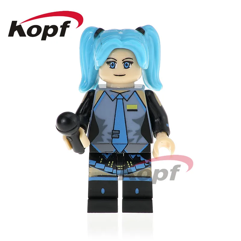 20 шт., строительные блоки, супер герои, Обучающие фильм, серии Hatsune Miku, скелет черепа, фигурки пришельцев для детей, игрушки PG1127 - Цвет: PG1128 20Pcs No Box