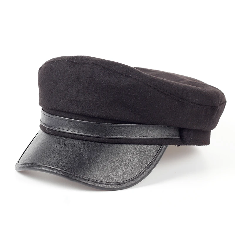 Новинка, Модный берет, повседневный уличный стиль, плоская шапка, осень и зима, теплая, газетная шапка для мужчин и женщин, уличные универсальные шапки