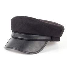 Новинка, Модный берет, повседневный уличный стиль, плоская шапка, осень и зима, теплая, газетная шапка для мужчин и женщин, уличные универсальные шапки