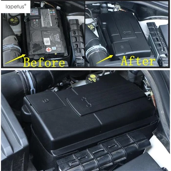 

Lapetus Accessories Fit For Audi Q3 2019 2020 Plastic Engine Battery Anode Negative Electrode Molding Cover Kit Trim