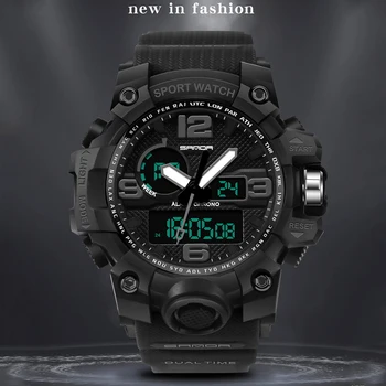 

New Men G style Sports Watches LED Digital Watches Military Waterproof Quartz Wristwatches Digital Clock Relogio Masculino
