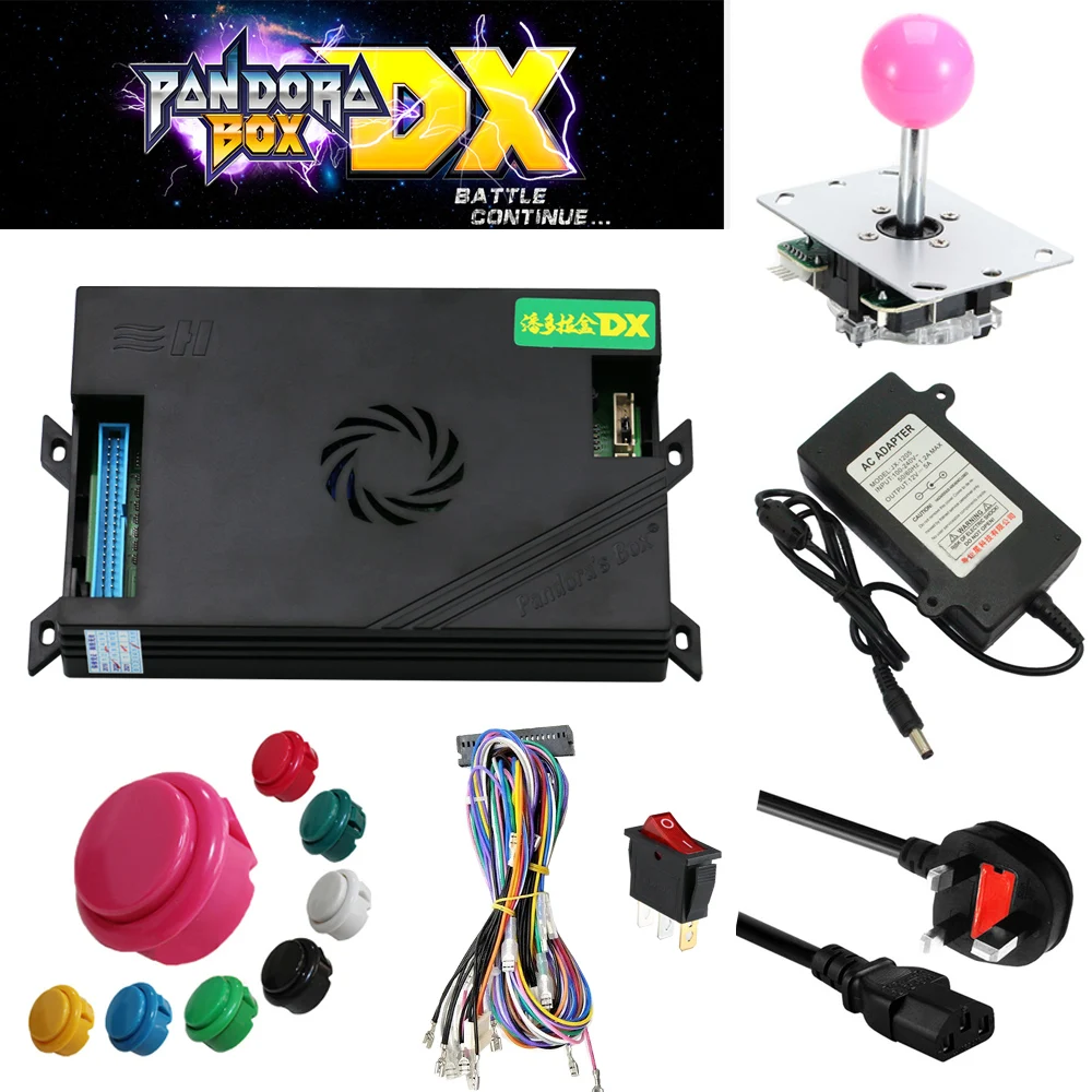 

Arcade parts Bundles kit With Joystick Pushbutton Microswitch Player button 3000 in 1 Game PCB to Build Up Arcade Machine