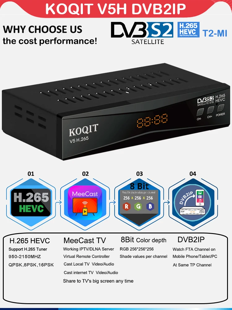 s2, receptor de tv por satélite, smart
