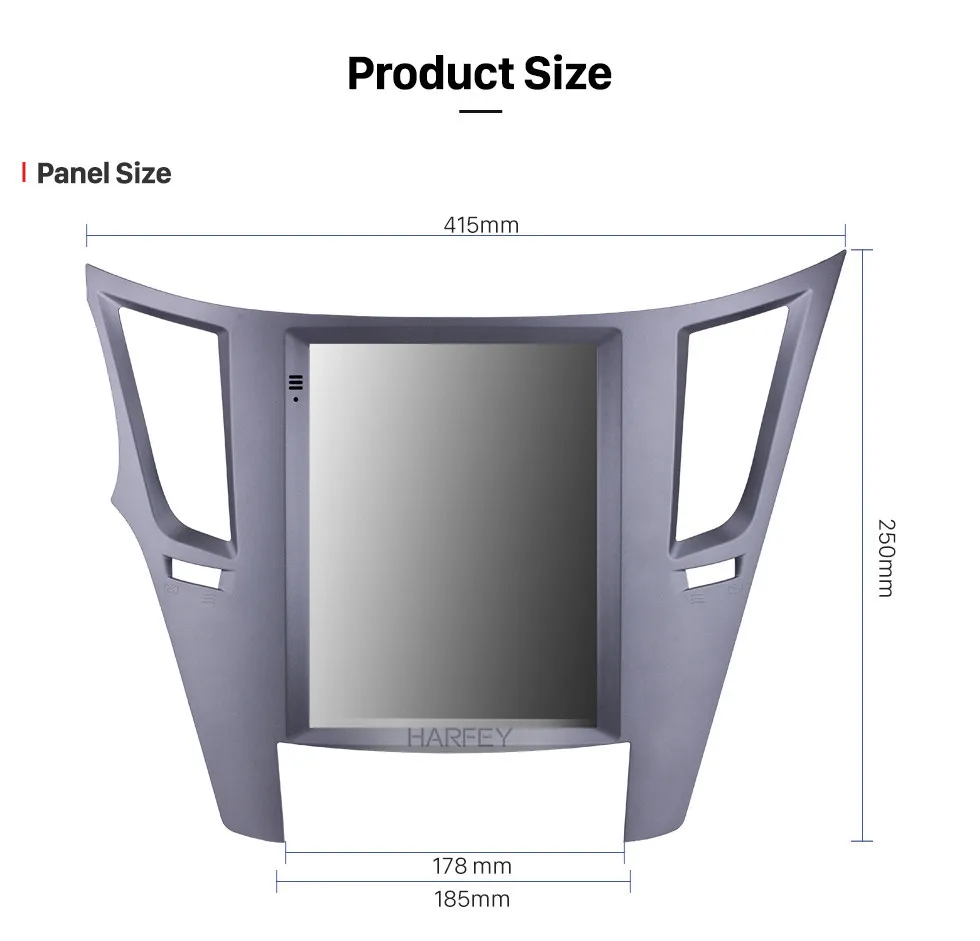 Excellent Harfey For 2010-2013 2014 Subaru Outback Android 9.1 Car Multimedia Player 9.7" GPS Navigation Backup camera Mirror Link 4G LTE 19