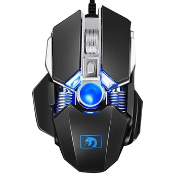 

M338 Adjustable Home Silent Led Office Optical USB Wired Mouse Mechanical Desktop Mice Buttons Laptop Professional PC