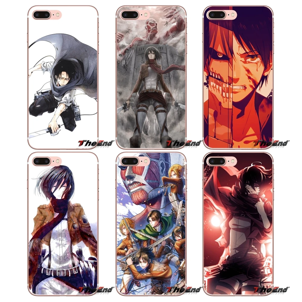 

Soft Transparent Cases Covers popular Attack On Titan For Samsung Galaxy J1 J2 J3 J5 J7 A3 A5 A7 2015 2016 2017 J330 J530 J730