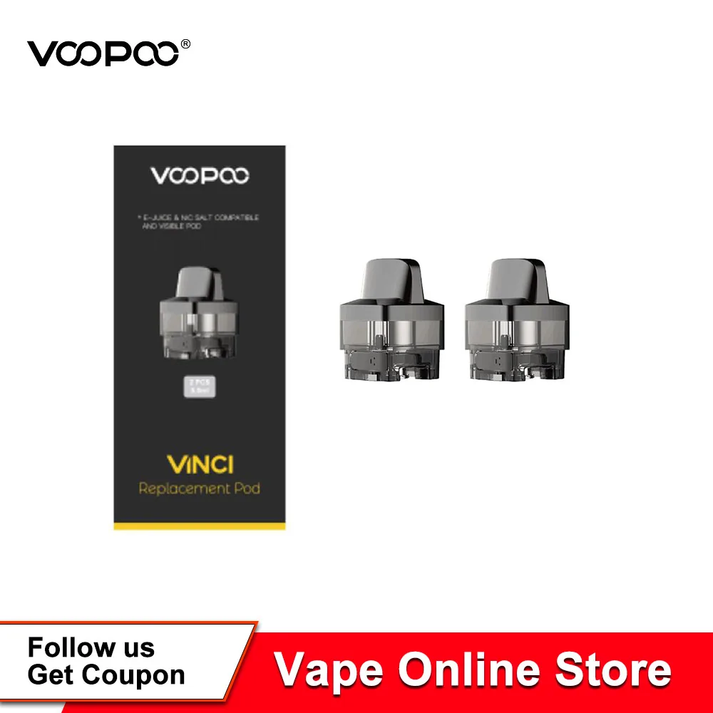 2 шт./упак. VOOPOO VINCI Pod 5 мл картридж E Замена сигарет катушка для Mod Kit &amp R Vinci X |