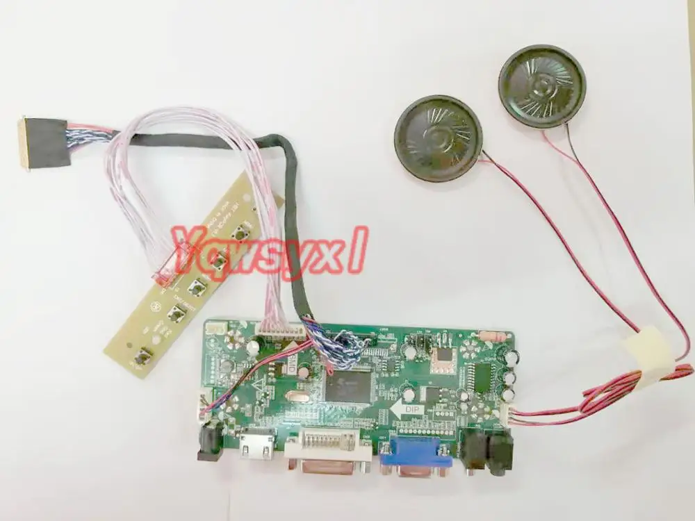 

Yqwsyxl Control Board Monitor With speaker Kit for B116XW03 V.1 V1 HDMI+DVI+VGA LCD LED screen Controller Board Driver