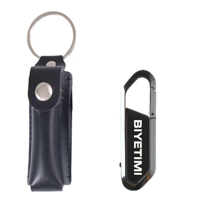 USB флеш-накопитель BiyeTimi, высокоскоростная подвесная Пряжка, 8 г, 16 г, 32 г, 64 г, 128 г, флеш-накопитель для карабина, USB флешка, флешка для ПК - Цвет: Черный