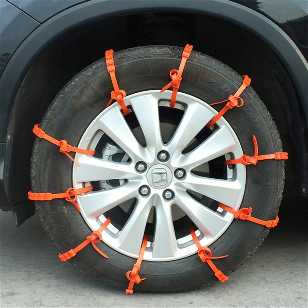 10 шт. противоскользящие цепи для автомобильных шин, автомобильные колеса, шины, кабельные ленты, дождевые грязевые зимние цепи для вождения, Защитные цепи, полосы