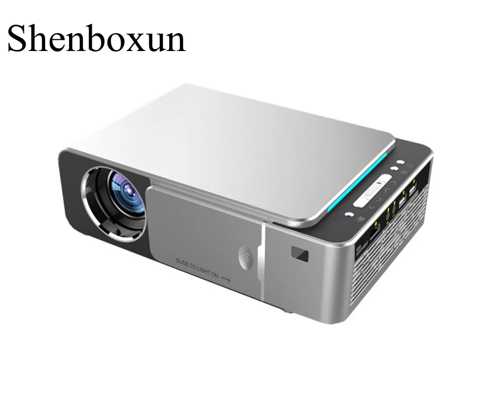 Портативный светодиодный проектор T6 Full HD 1080P 100-240 В с дистанционным управлением