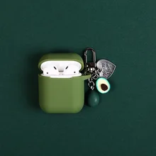 Авокадо Apple AirPods защитный чехол брелок для мужчин и женщин мультфильм милый беспроводной защитный чехол для наушников кулон