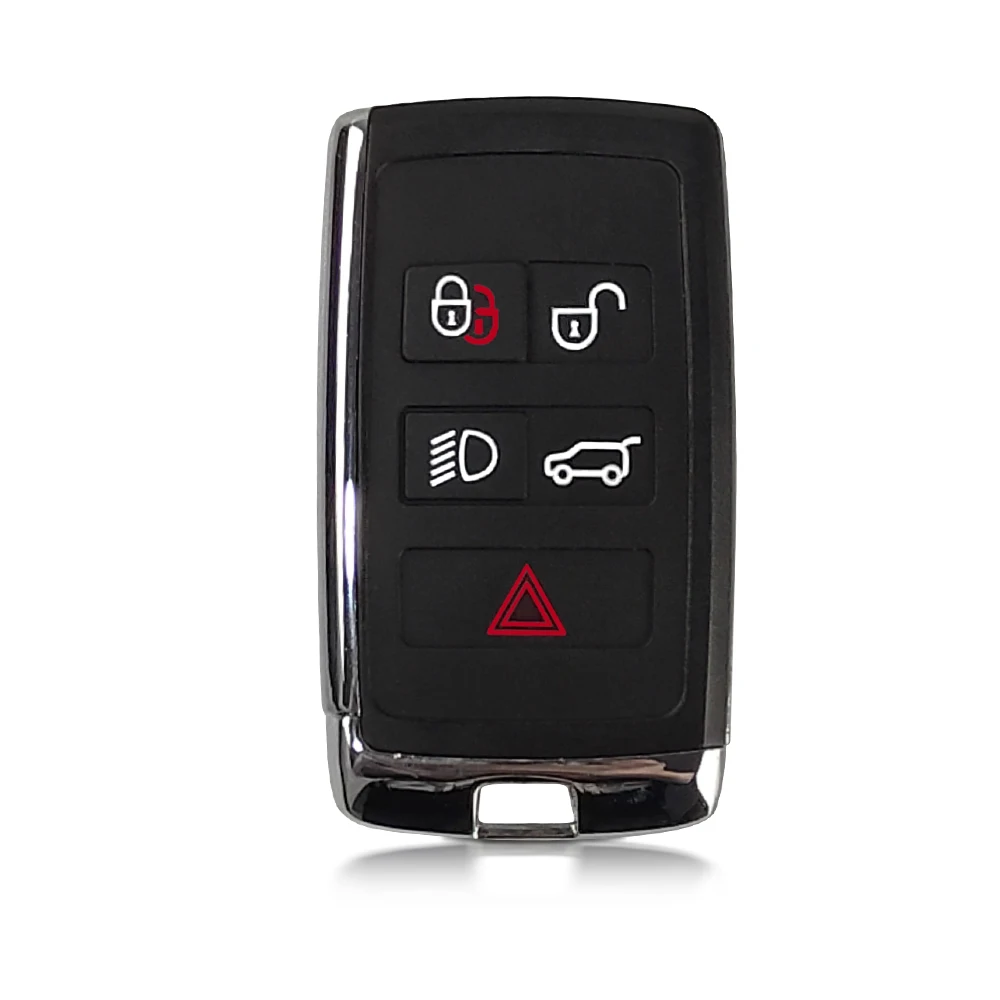 Modified Чехол OkeyTech для Jaguar Xf Xk Smart Key, чехол, держатель Fob, 5 кнопок, со вставкой, пустые лезвия, металл, есть для текста Jaguar - Цвет: Modified