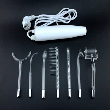 

High Frequency Facial Machine Electrode Wand Electrotherapy Glass Tube Ightening Acne Spot Wrinkles Remover Beauty Therapy Puffy