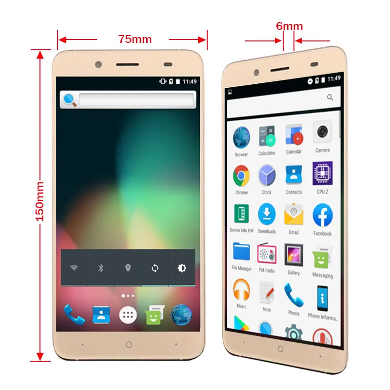 Распродажа 5," экран Android 6,0 сотовый GSM 3g смартфон дешевый мобильный телефон 2 Гб 16 Гб телефоны Google Pl