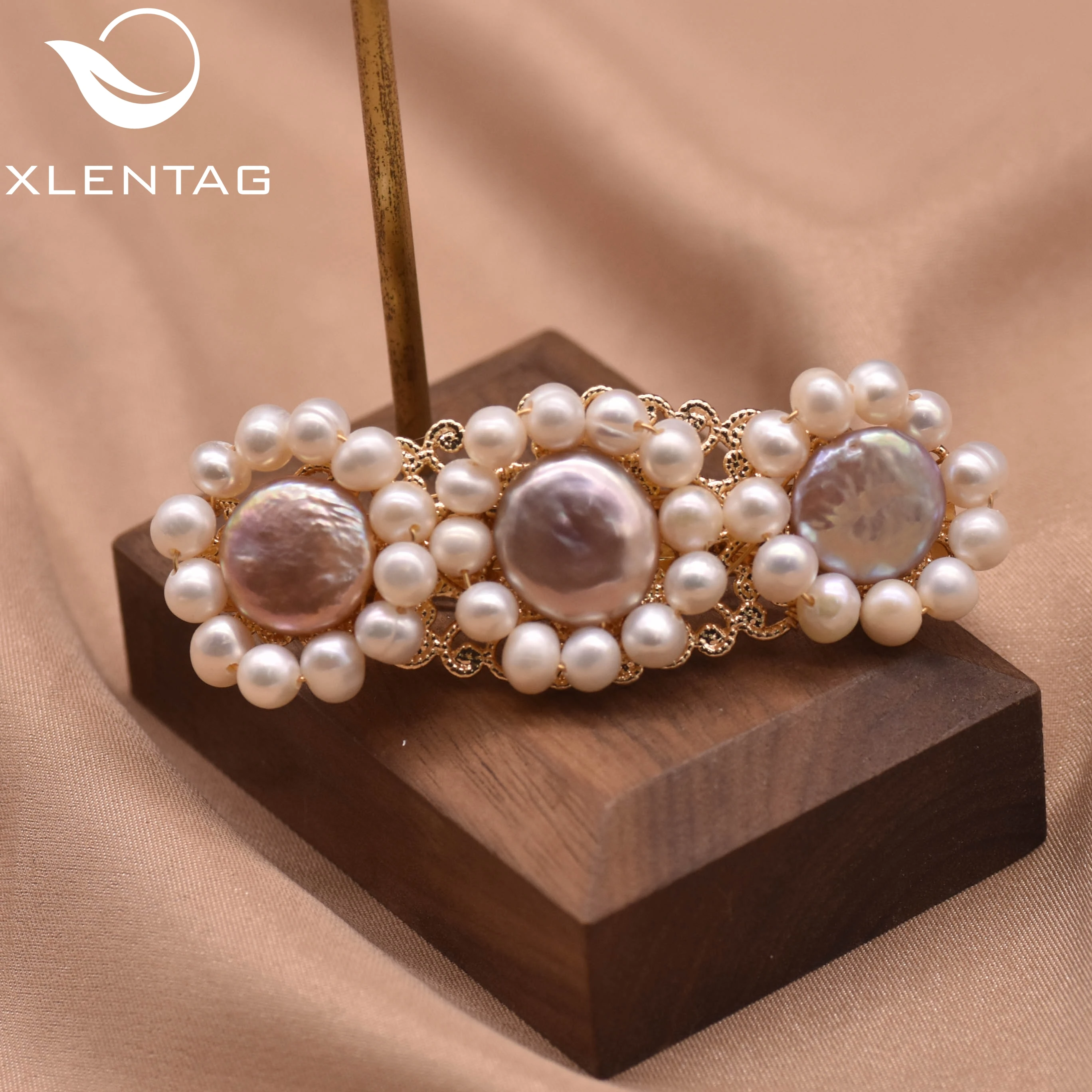 

Xlentag Natural Baroque Flower Shape Pearl Hairpin Simple Personality Womens Hair Accessories Gifts Handmade Jewelry GH0015