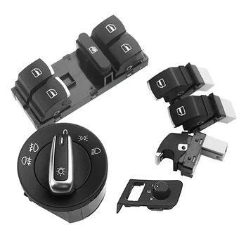 

Car Headlight Window Lift Button Headlight Switch Set for GOLF 7 MK7