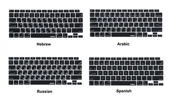 

XSKN Hebrew/Arabic/Russian/Spanish Silicone Keyboard Cover Skin for 2020 MacBook Air 13.3" with Touch ID A2179 US Version