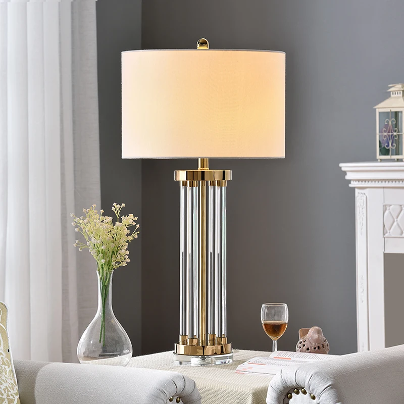 

System Concise Post Modern A Living Room Bedroom Study Model Room Soft Wear Glass Design High Archives Crystal Desk Lamp
