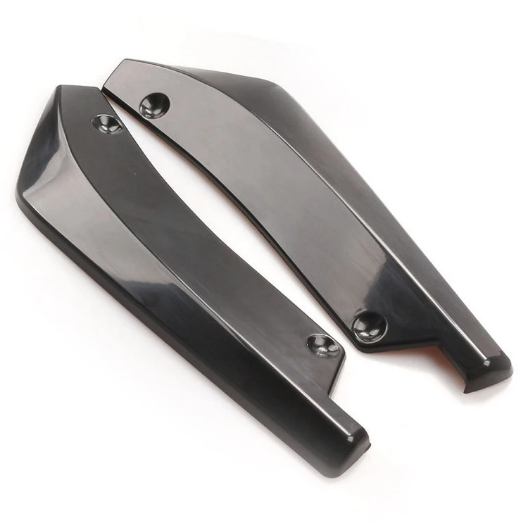 

Car Rear Bumper Spoiler Duck Wing Diffuser Car Side Scraper Protector Black Rear Lip Angle Indexer Universal Post Wrap Angle