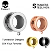 Casvort Stainless Steel Ear Plugs Body Piercing Screw Tunnels Stretchers Fashion Jewelry Earrings Expander For Gift 2PCS ► Photo 1/6