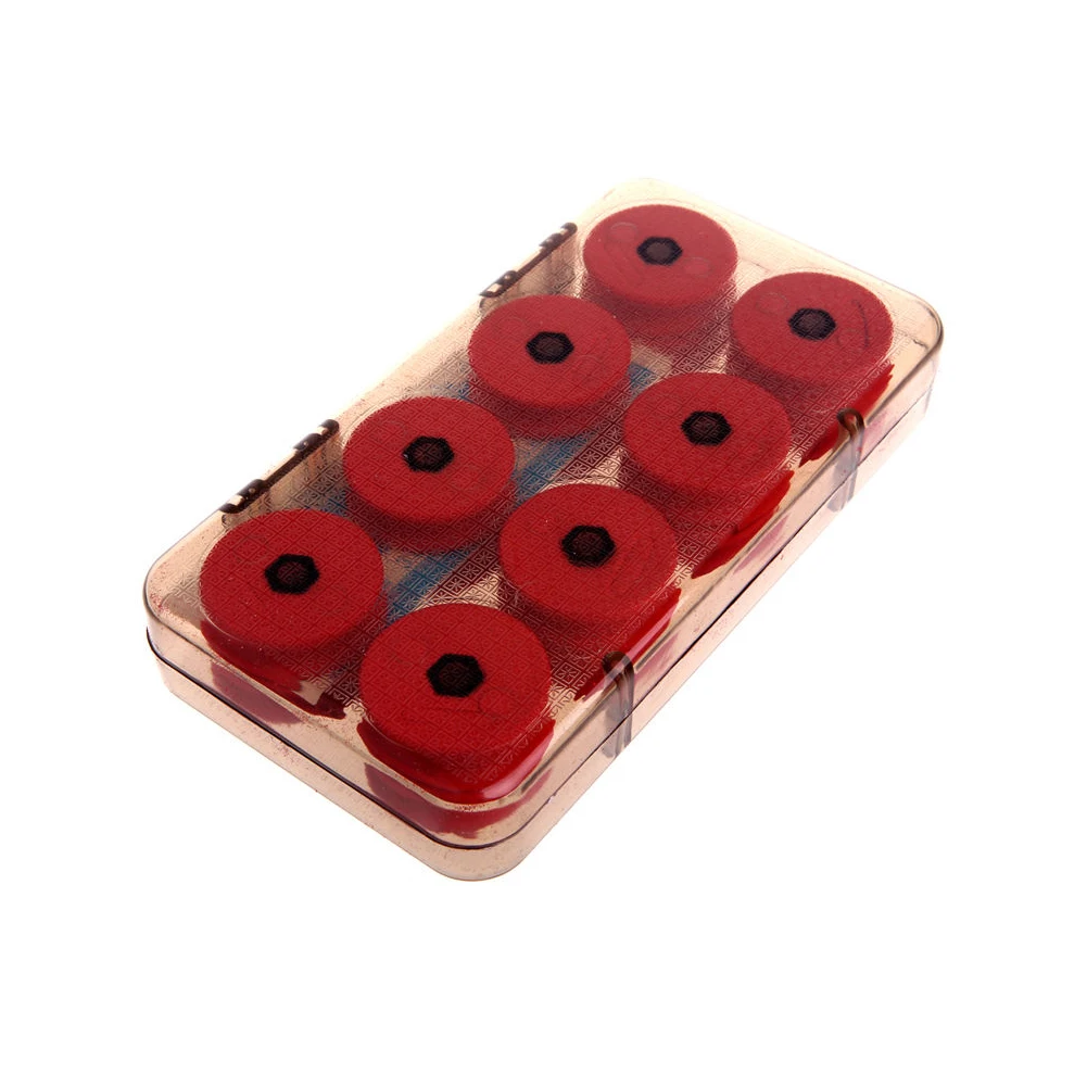 8/1Foam Winding Board Fishing Line Wire Shaft Bobbin Spools Tackle Box RED Utility Line Box Fishing Tackle Boxes Case